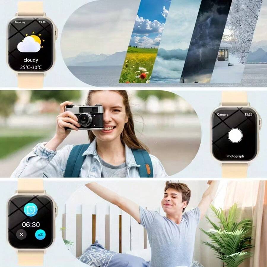 Smartwatch Touch - 1pc Montre connectée 2025 avec écran