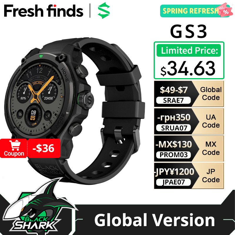 Smartwatch Face - Première mondiale : Montre connectée Blackshark