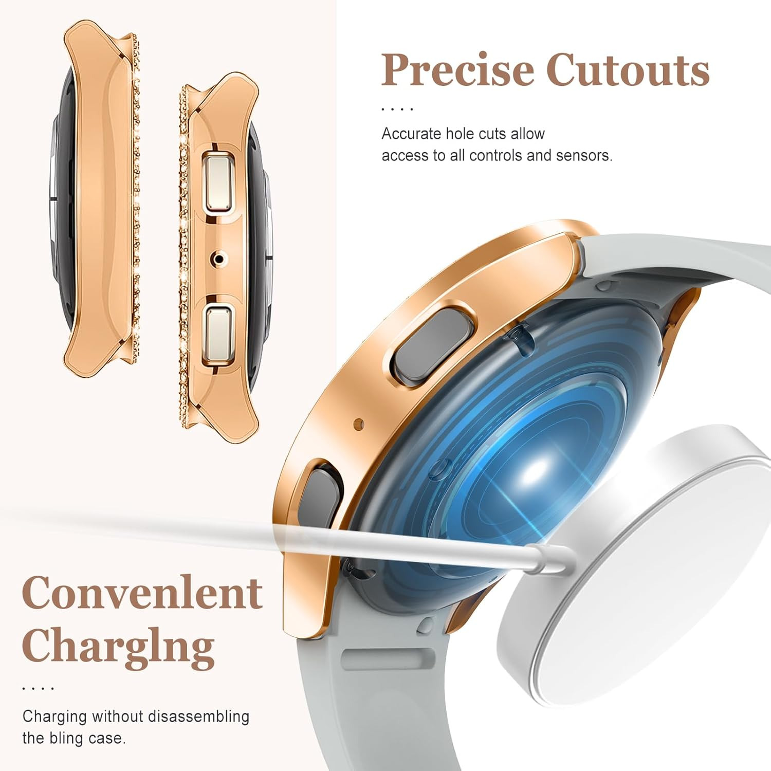 Étui de montre Bling pour Sams - Accessories For Galaxy Watch 5 avis et prix