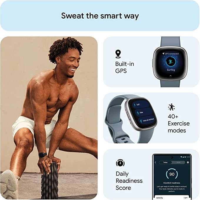 Fitbit Versa 4 montre intellig - Smartwatch Touch avis et prix