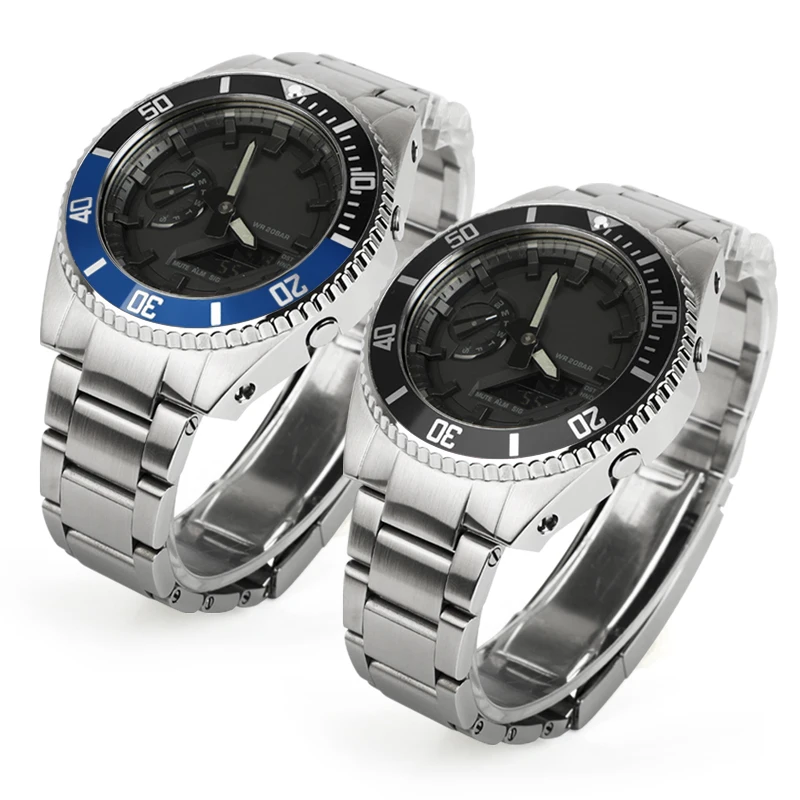 Modifié Ga 2100 Cas En Acier I - Smartwatch Store avis et prix