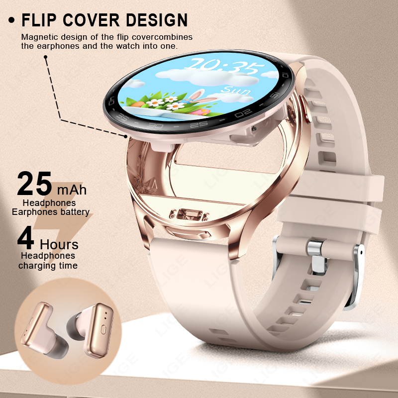 LIGE 2 en 1 TWS casque montre  - Smartwatch Headset avis et prix